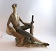Nao. Porcelain figure. Hunter. Height 27 cm. Length 29 cm. (1 quality)