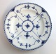 Royal Copenhagen. Blue fluted, half lace. Dinner plate. Model 571. Diameter 25 
cm. (1 quality)