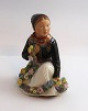Royal Copenhagen. Figurine of Amager girl. Model 12412. Height 14 cm. (1 
quality)