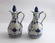 Bing & Gröndahl. Blue painted. Oil and vinegar bottle. Model 385 + 386. Height 
14 cm. (1 quality)
