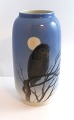 Royal Copenhagen. Vase with owl motif. Model 347-107. Height 21 cm. (1 quality)