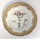Royal Copenhagen Flora Danica. Lunch plate with open-work border. Design # 3554. 
Diameter 23 cm. (1 quality). Erythraea centaurium Pers