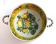Kellinghusen. Large faience ear bowl. Diameter 22 cm. Height 11 cm. With very 
small edge notches
