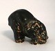 Royal Copenhagen. Stoneware elephant figurine. Model 22743. Length 10 cm. (1 
quality)