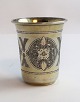 Russia. Small silver goblet (84). Height 4.5 cm. Diameter 4 cm. Produced 1891