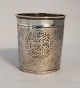 Anders Jensen Klem, Ringköbing & Holstebro og Lemvig. Silver goblet with 
inscription from 1718. Height 7 cm. Diameter 6.5 cm