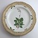 Royal Copenhagen. Flora Danica plate w. open-work border. Diameter 25 cm. Model 
3553. (1 quality). Pyrola minor