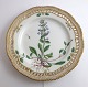 Royal Copenhagen Flora Danica. Lunch plate with open-work border. Design # 3554. 
Diameter 23 cm. (1 quality). Ajuga reptans L