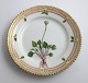 Royal Copenhagen, Flora Danica. Cake plate. Design # 3552. Diameter 14,5 cm. (1 
quality). Parnassia kotzebue