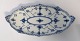 Royal Copenhagen. Blue Fluted Half Lace. Pickle dish. Model 1115. Length 25 cm. (2 quality).