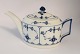 Royal Copenhagen. Blue fluted, plain. Teapot. Model 253. Height 13 cm. Length 22 cm. (2 quality). Produced before 1923
