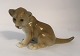 Royal Copenhagen. Lion cub. Model 530. Length 19 cm. (1 quality)