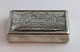 A.A.M, Sweden. Silver box (830). Length 8 cm. Width 4 cm. Height 2.2 cm. Produced 1888 (K6)