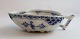 Royal Copenhagen. Blue Fluted Half Lace. Small leaf bowl. Model 555. Length 14.5 cm. (1 quality). Produced before 1923.