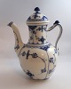 Royal Copenhagen. Blue Fluted, half lace. Coffee pot. Model 519. Height 25 cm. (1 quality). Produced before 1923.