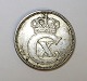 Denmark. Christian X. Silver 25 öre 1917.