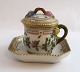 Royal Copenhagen. Flora Danica. Custard cup w. stand. Model # 3514 + 3515. (1 quality). Euphrasia officinalis L
