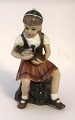 Dahl Jensen. Little girl with a teddy bear. Model #1295. Height 15 cm. (1 quality)