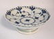 Royal Copenhagen. Blue fluted, full lace. Small round bowl on foot. Model 1023. Height 6 cm. Diameter 17,5 cm. (2 quality)