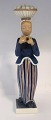 Royal Copenhagen. Porcelain figure. The woman with the eggs. Model 4844. Height 31 cm. (1 quality)